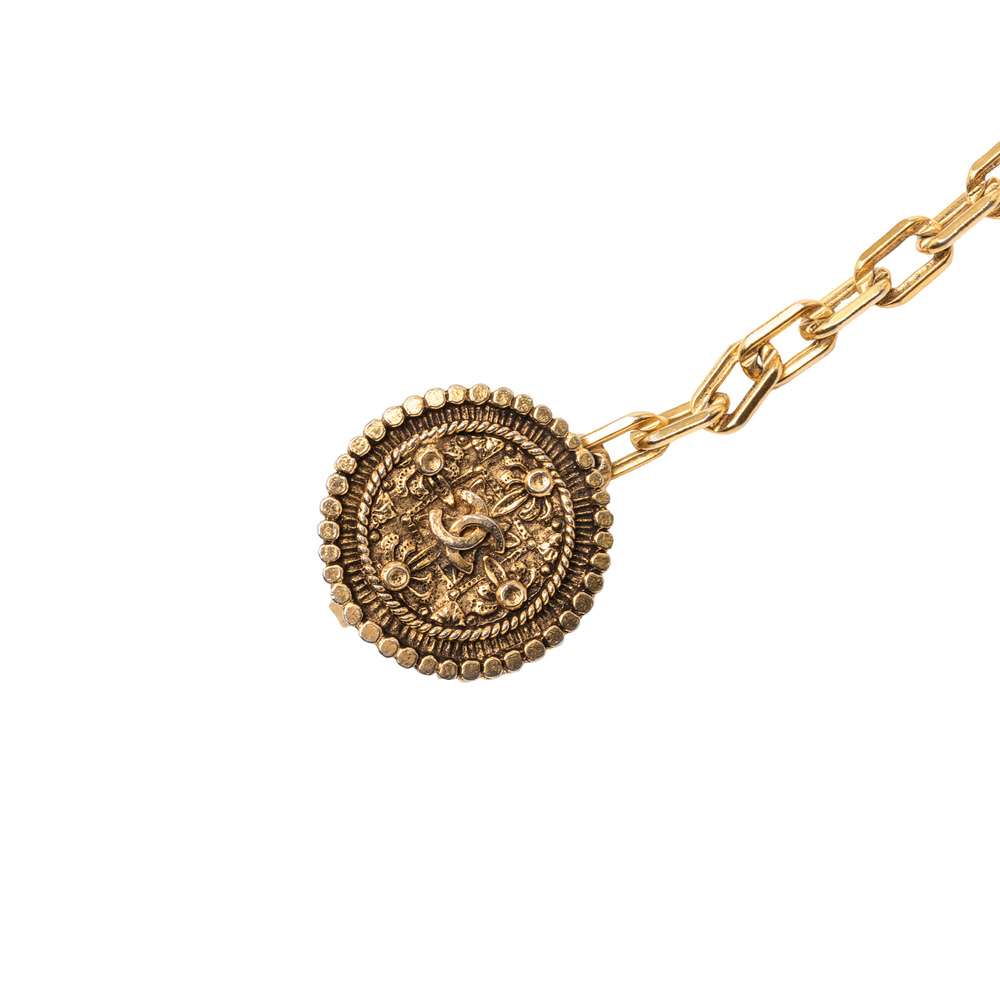Pre-Loved Chanel Gold Plated CC Medallion Chain Belt - Picture 3 of 4